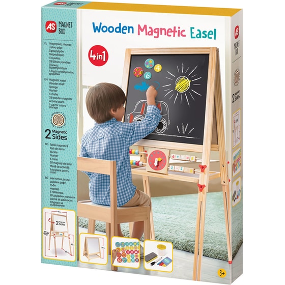 AS Magnet Box Ξύλινος Μαγνητικός Επιδαπέδιος Πίνακας 2 Όψεων Για 3+ Χρονών image 10
