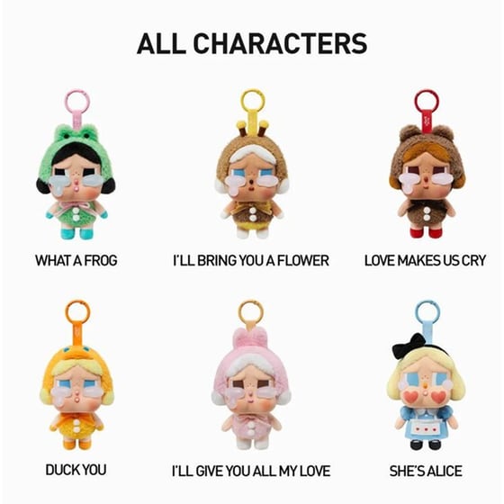 Λούτρινο Μπρελόκ Pop Mart Crybaby Crying Again Series Blind Box image 2