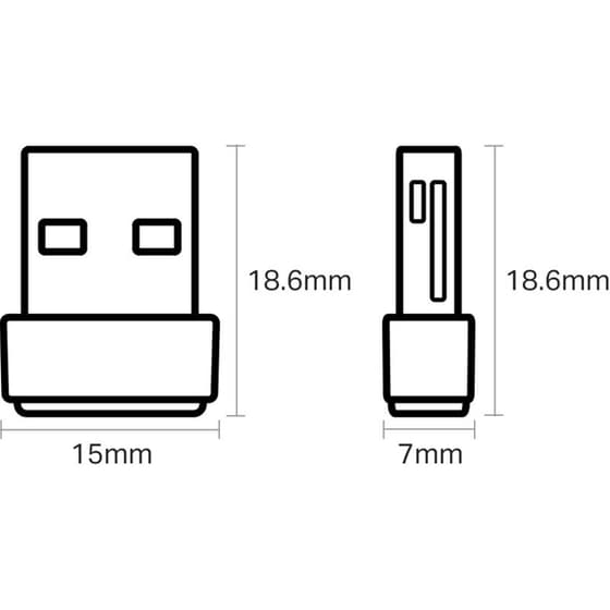 TP-Link Archer T600U Nano USB Αντάπτορας Δικτύου Ασύρματη Σύνδεση 600Mbps image 1