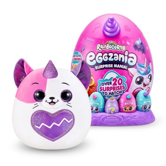 Λούτρινο ZURU Rainbocorns Eggzania Surprise Mania Αυγό Έκπληξη Σειρά 1 - 6 Σχέδια (26cm) - Τυχαία Επιλογή Σχεδίου image 6