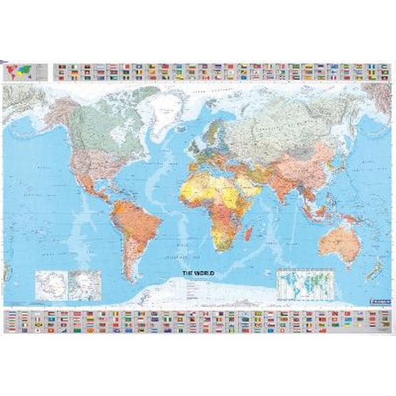 The World - Michelin rolled & tubed wall map Paper 2003 image 0