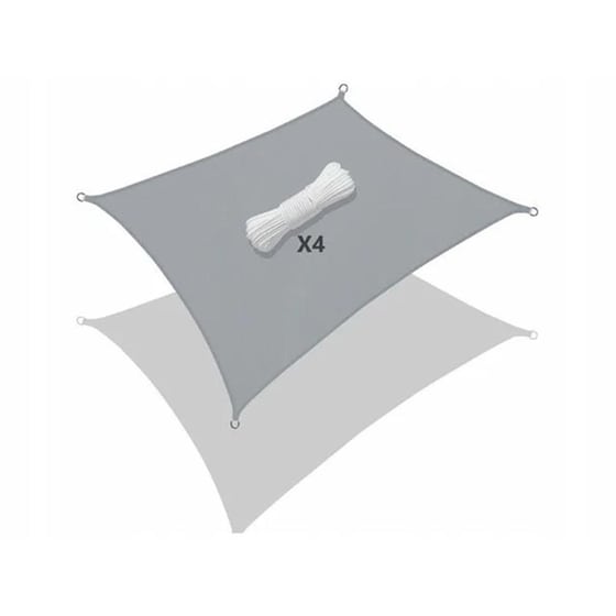 Πανί Σκίασης  Aria Trade από Πολυεστέρα Αδιάβροχο 3x2 m - Γκρι image 1