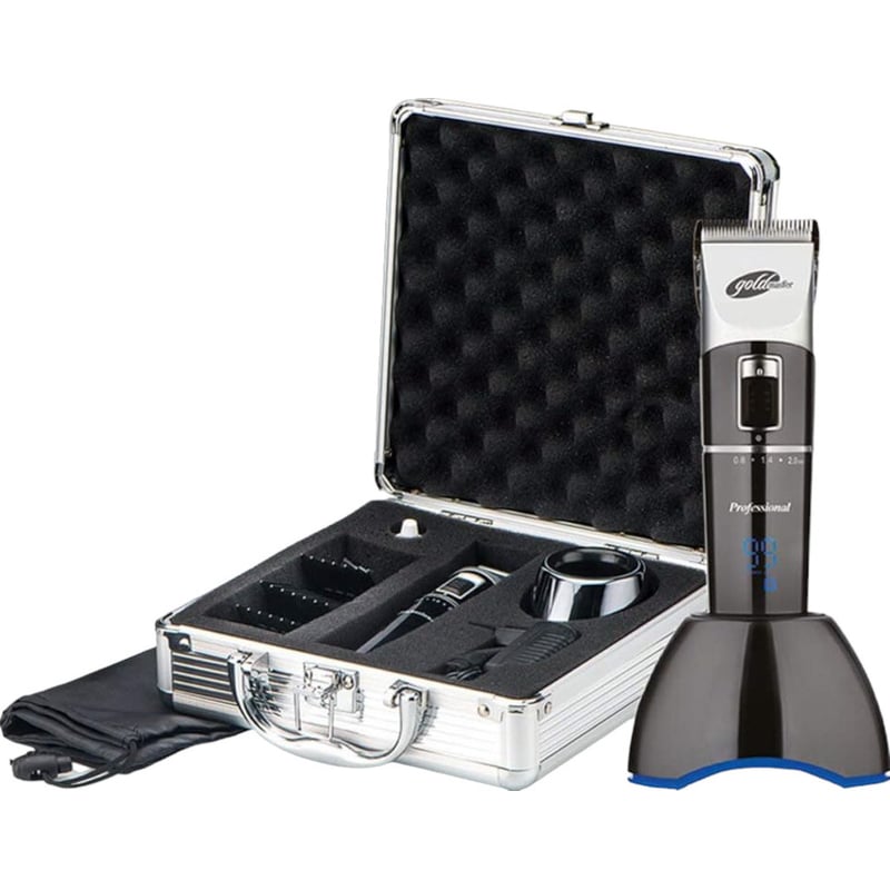 GOLDMASTER Κουρευτική Μηχανή GOLDMASTER GM-7147P ELEGANT με 4 Χτενάκια Επαναφορτιζόμενη