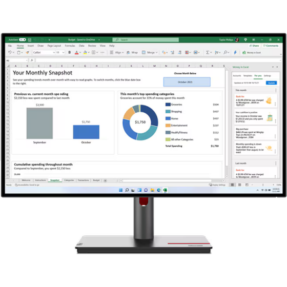 Lenovo Thinkvision P27q-30 27in Qhd Ips Antiglare Hdmi+dp+usb 3y image 0