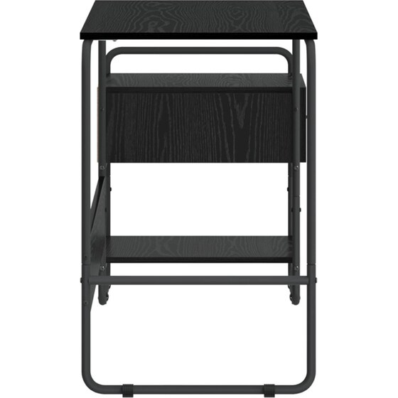 Γραφείο VidaXL με Αποθηκευτικό Χώρο 131,5x50x75,5 cm - Μαύρη Δρυς image 4