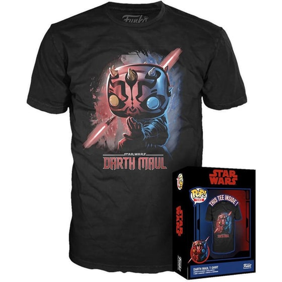 Funko Pop! Tees - Star Wars - Darth Maul (Small) image 0