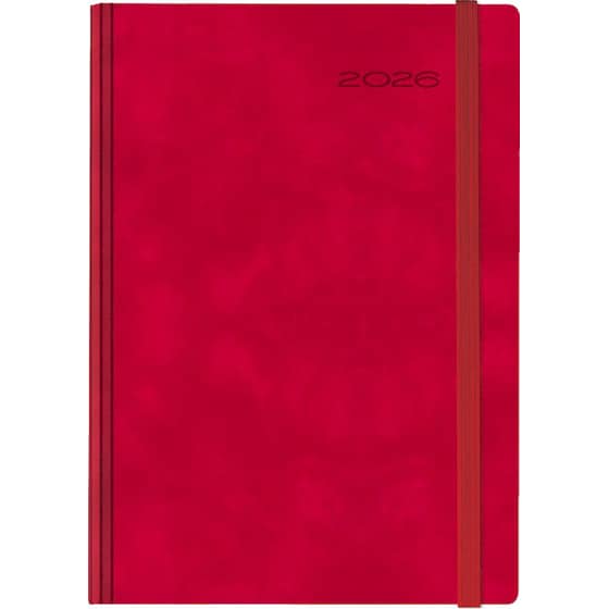 Ημερολόγιο Ημερήσιο 2026 Θεοφύλακτος 12M Avenue Chia Elastic Κόκκινο image 0