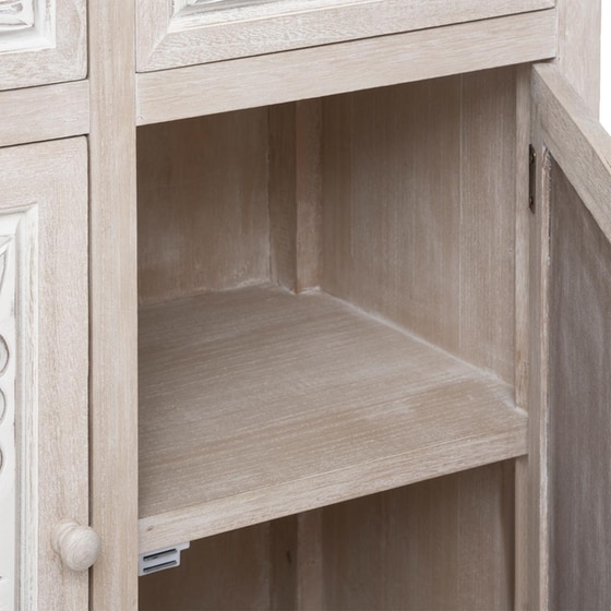 Μπουφές Spitishop από Ξύλο και MDF 80x34.5x85 cm - Εκρού image 2