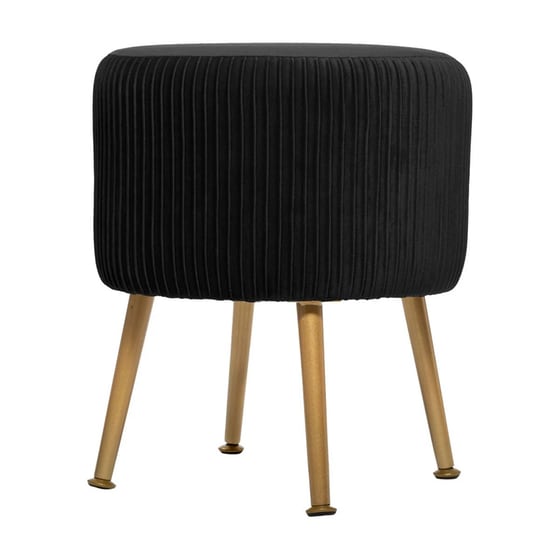 Σκαμπό Σαλονιού Spitishop A-s Solaro Black 166595a 35x35x41.6cm - Μαύρο image 1
