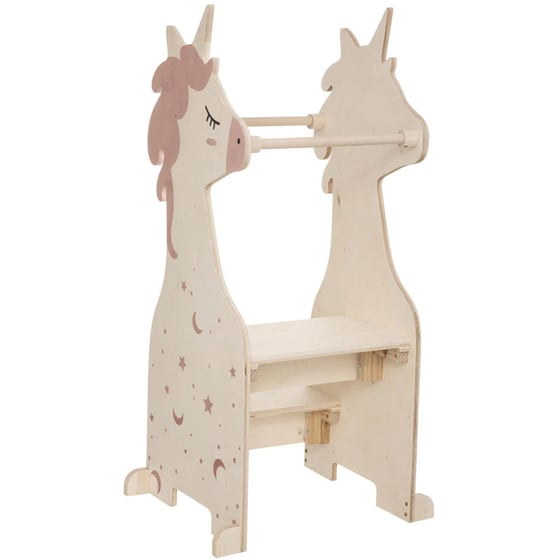 Πύργος Εκμάθησης Montessori Atmosphera 188293a Unicorn Ξύλινο 40x40x100 cm image 1