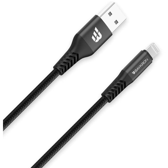 Καλώδιο Φόρτισης  Baykron USB-A σε Lightning 1.2m - Black image 2