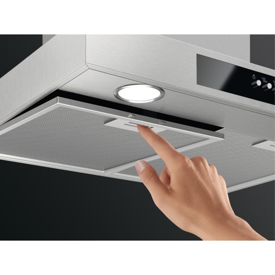 Απορροφητήρας Καμινάδα - Τζάκι AEG DBB4651M 59.8 cm Inox image 1