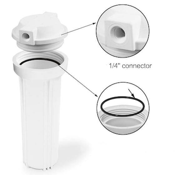 Eiger Μονή Συσκευή Φίλτρανσης Κάτω Πάγκου 10” – Λευκή (έξοδος 1/4”) image 0