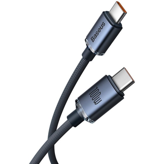Καλώδιο δεδομένων Baseus Crystal Shine Series Usb-C to Usb-C 2m - Black image 2