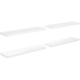 Ράφια VidaXL από MDF 4 τμχ 90x23,5x3,8 cm - Λευκό