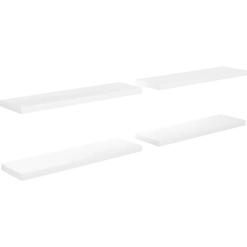 VIDAXL Ράφια VidaXL από MDF 4 τμχ 90x23,5x3,8 cm - Λευκό