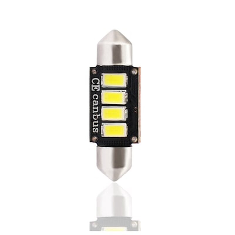 M-tech Λαμπακια Πλαφονιερας C5w/c10w 12v 2w Sv8,5 36mm Can-bus+radiator Led 4xsmd5730