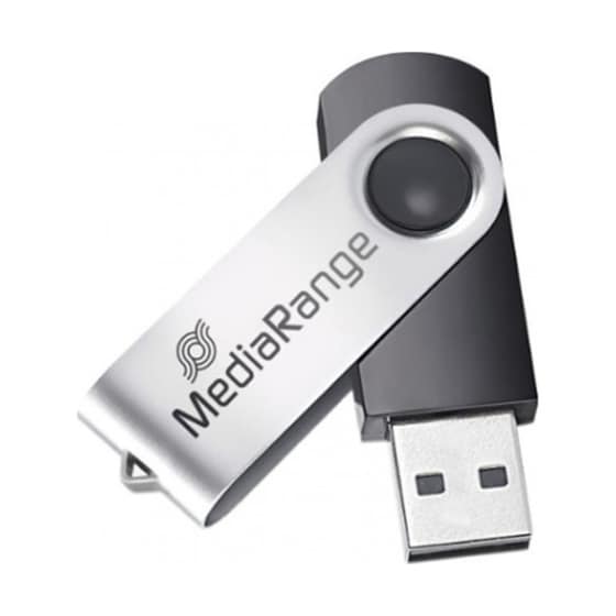 MediaRange 4GB USB 2.0 Stick Ασημί image 2
