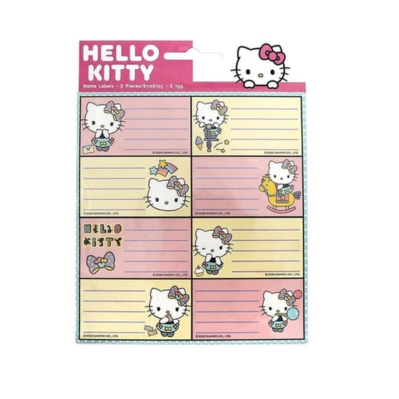 Ετικέτες Τετραδίων Gim Hello Kitty (2 Φύλλα - 16 Τεμάχια) image 0