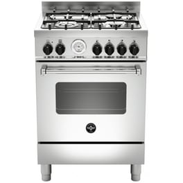 LA GERMANIA AMN664EXT(GN) 56 Lt Inox Κουζίνα Μεικτή Φυσικού Αερίου