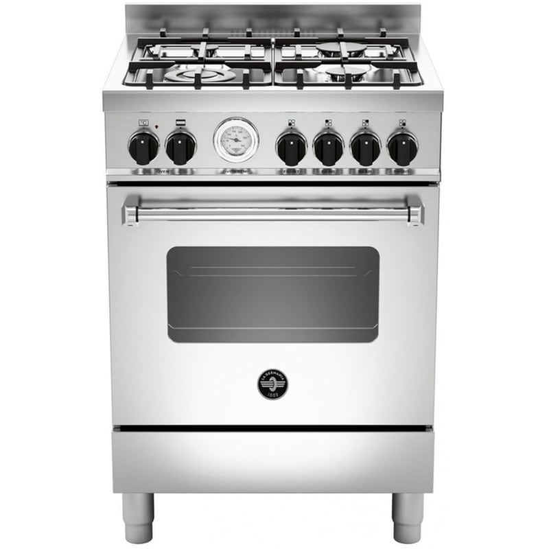 LA GERMANIA LA GERMANIA AMN664EXT(GN) 56 Lt Inox Κουζίνα Μεικτή Φυσικού Αερίου