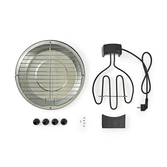 Επιτραπέζια Ηλεκτρική Ψησταριά NEDIS BBQE112BK 1250 W Γκρι image 6