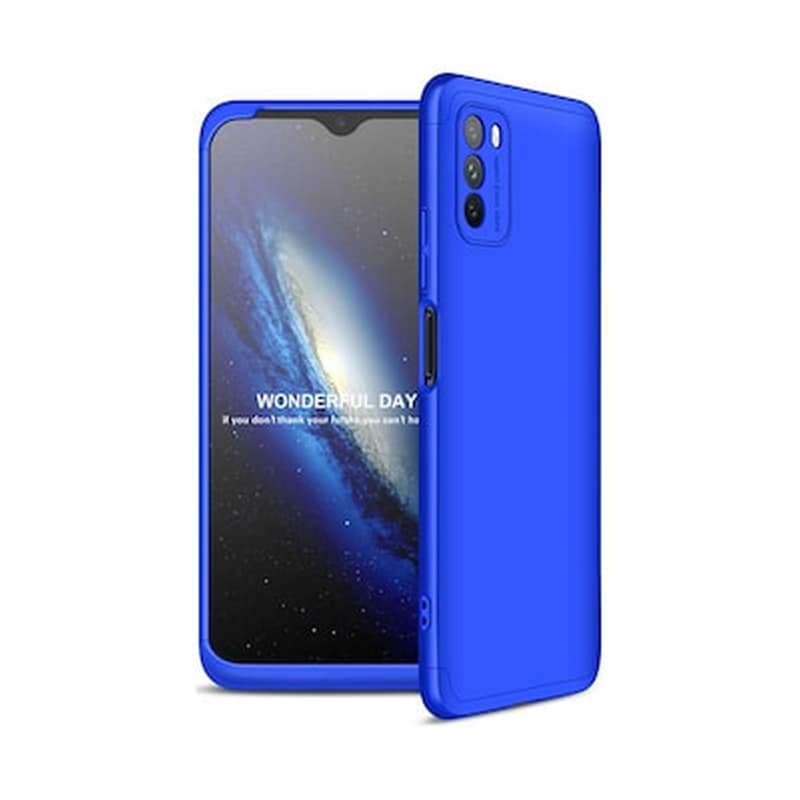 GKK Θήκη Xiaomi Poco M3 - Gkk 360 Full Body Protection - Blue