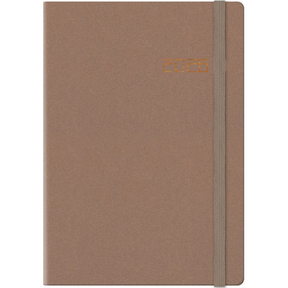 Ημερολόγιο Ημερήσιο 2026 Θεοφύλακτος 12M Winner Metal Καφέ image 0