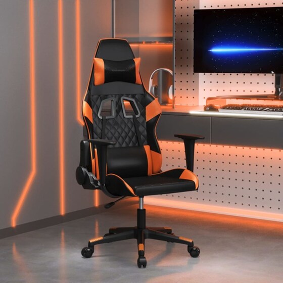 Καρέκλα Gaming VIDAXL 345517 από Τεχνητό Δέρμα - Μαύρο image 7
