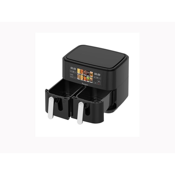 TURBOTRONIC TT-DAF8 2600 W με Αποσπώμενο Κάδο 9 L Μαύρη Διπλή Φριτέζα Αέρος image 1