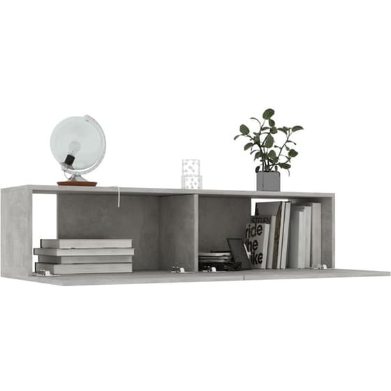 Έπιπλο Τηλεόρασης VidaXL από Μοριοσανίδα 120x30x30cm - Γκρι image 2