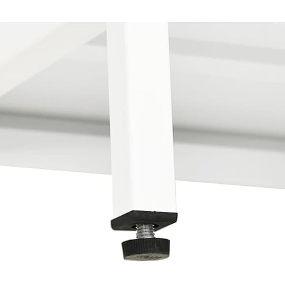 Έπιπλο Τηλεόρασης VidaXL Ατσάλι Και Γυαλί 105x35x52cm - Λευκό image 8