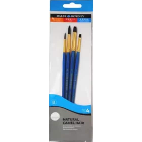 Πινέλα Ακουαρέλας Daler Rowney Camel (4 Τεμάχια) image 0