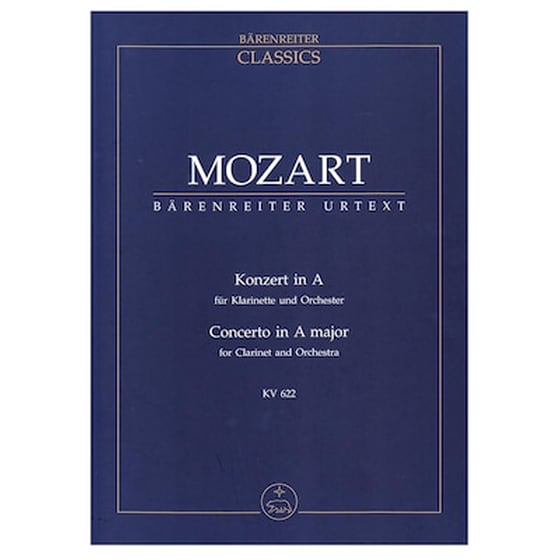 Βιβλίο Για Σύνολα Barenreiter Mozart - Clarinet Concerto Kv622 [pocket Score] image 0