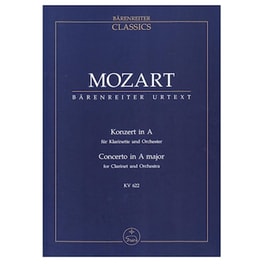 Βιβλίο Για Σύνολα Barenreiter Mozart - Clarinet Concerto Kv622 [pocket Score]