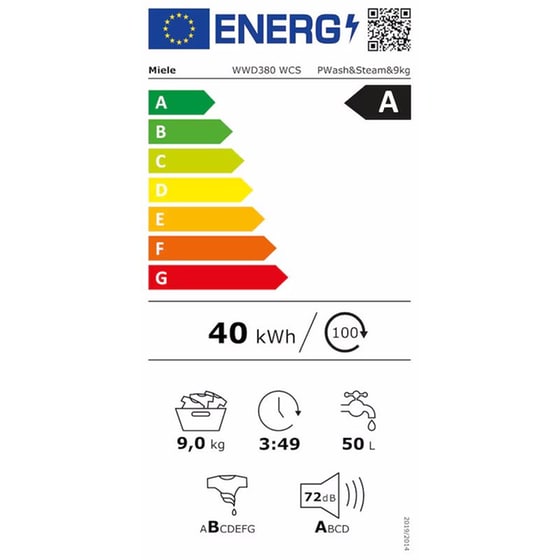 MIELE WWG660 WCS TwinDos® 9 kg 1.400 Στροφές Λευκό με Wi-Fi Πλυντήριο Ρούχων image 6