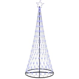 Vidaxl Led Χριστουγεννιάτικο Δέντρο Μπλε 250 Cm Μέταλλο