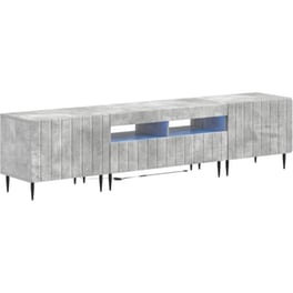 Έπιπλο Τηλεόρασης VidaXL με LED 5 τμχ 178 x 35 x 43 cm - Γκρι Σκυροδέματος