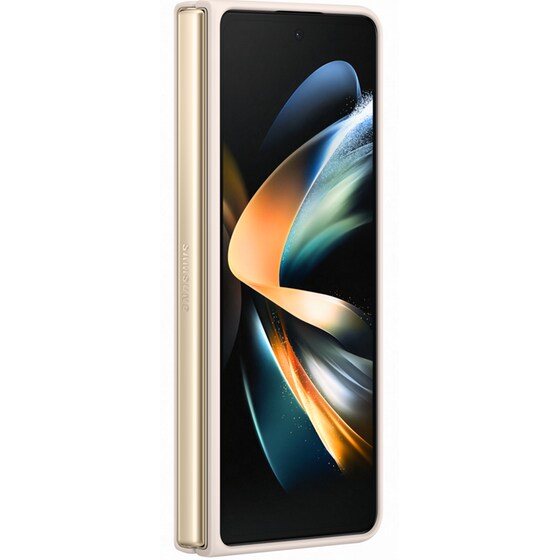 Θήκη Σιλικόνης Samsung Galaxy Z Fold 4 Slim Cover - Μπεζ image 3