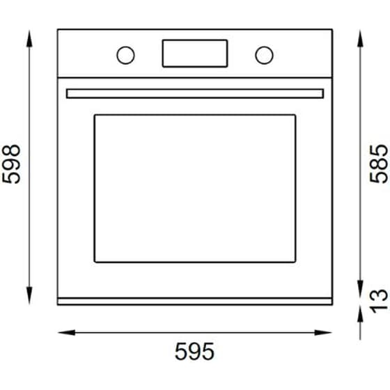 BERTAZZONI FMOD6117PTB3 76 Lt Μαύρο Εντοιχιζόμενος Φούρνος Άνω Πάγκου image 2