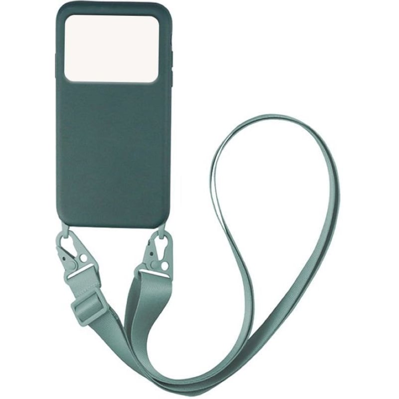 Θήκη Xiaomi Poco X4 Pro 5G - My Colors Carryhang Liquid Silicone Strap - Πράσινο