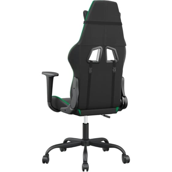 Καρέκλα Gaming VIDAXL 345402 με Ρυθμιζόμενα Μπράτσα από Τεχνητό Δέρμα - Μαύρο image 3