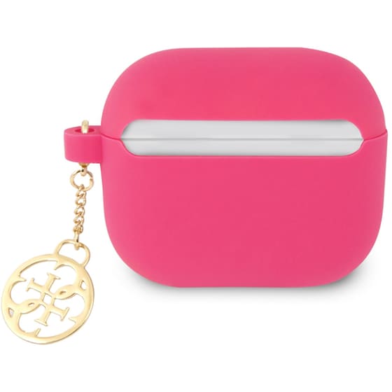 Θήκη Σιλικόνης Guess  για Apple Airpods 3rd Gen Charm - Φούξια image 2