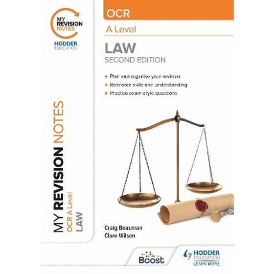 My Revision Notes: OCR A Level Law Second Edition image 0