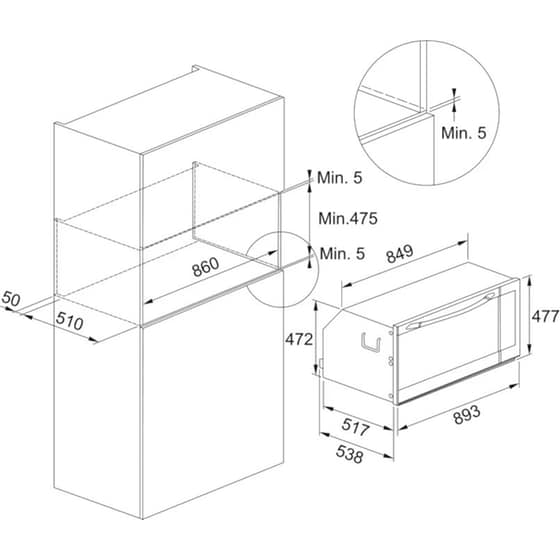 FRANKE MAXI FMXO 86 S 84 Lt Inox Εντοιχιζόμενος Φούρνος Άνω Πάγκου image 3