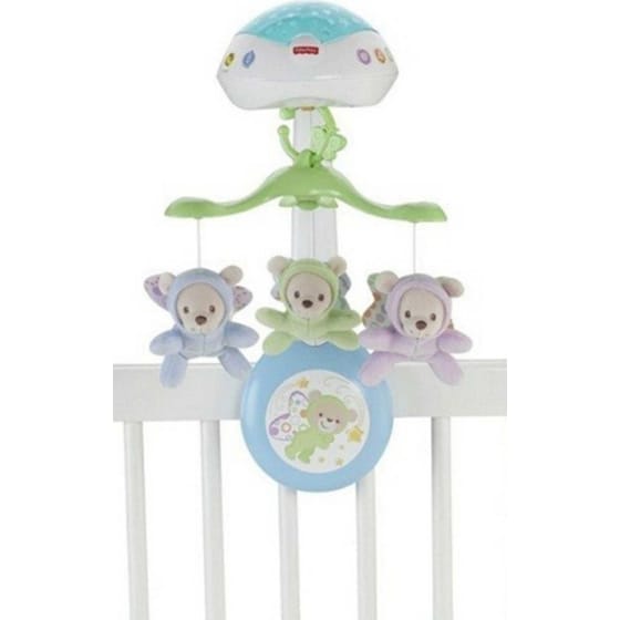 Fisher Price Περιστρεφόμενο Μόμπιλε Κούνιας & Καροτσιού με Αρκουδάκια, Μουσική & Προτζέκτορα (CDN41) image 1