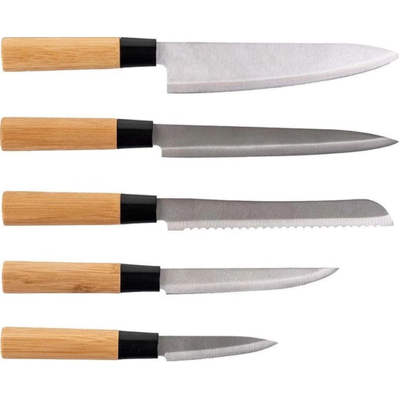 Μαχαίρια Estia Essentials Ανοξείδωτα 5 Τμχ - Καφέ image 2