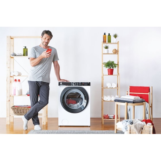HOOVER HDP4106AMBC7/1-S 10 kg/6 kg 1.400 Στροφές με WiFi Λευκό Πλυντήριο Στεγνωτήριο image 10