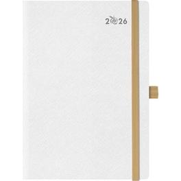 Ημερολόγιο Ημερήσιο 2026 Θεοφύλακτος 12M Appeel Eco Saffiano Plus Off White