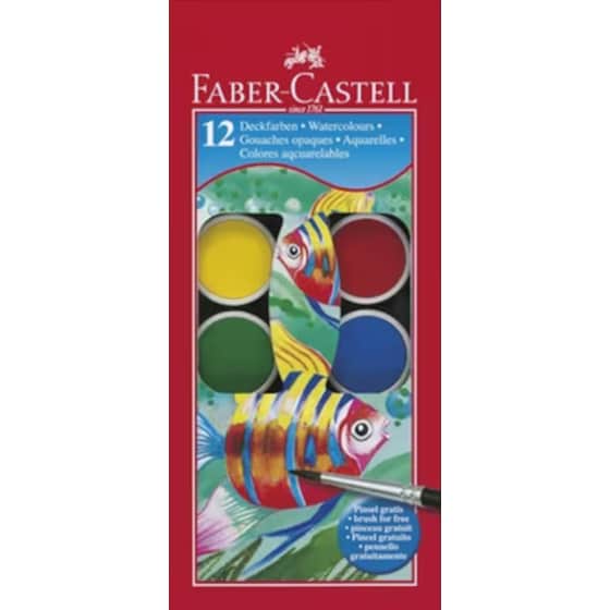 Χρώματα Νερομπογιές Faber Castell 12 Τεμάχια image 0